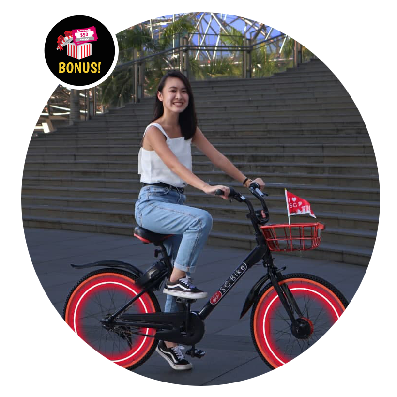 Snap a photo with SG Bike to win in our National Day Giveaway! 