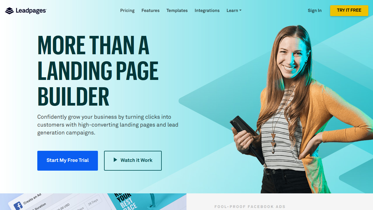 Leadpages® Landing Page Builder Lead Gen Software