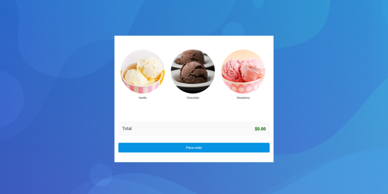 ice cream order