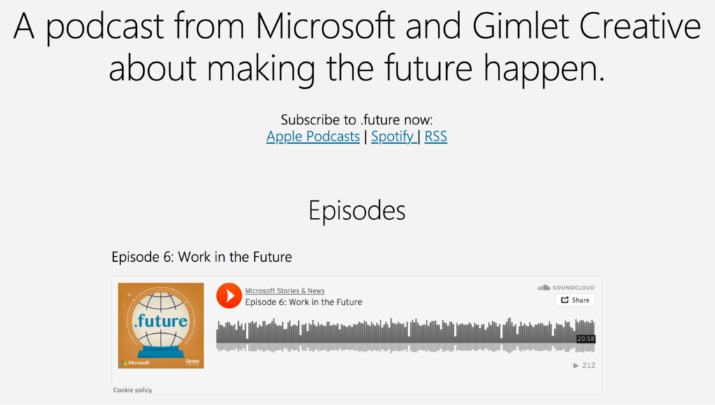 future a podcast that examines the growing impact of technology on our lives