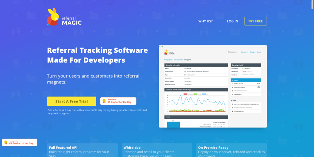Referral tracking software made for SaaS ReferralMagic
