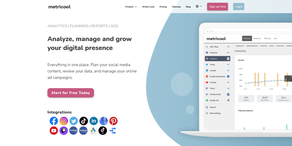 Metricool The ultimate tool to analyze manage and measure the success of all your digital content