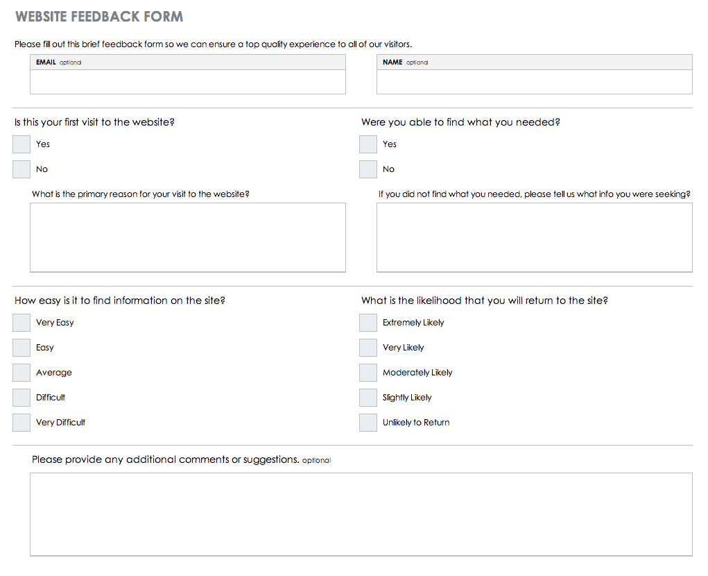 slack website feedback form