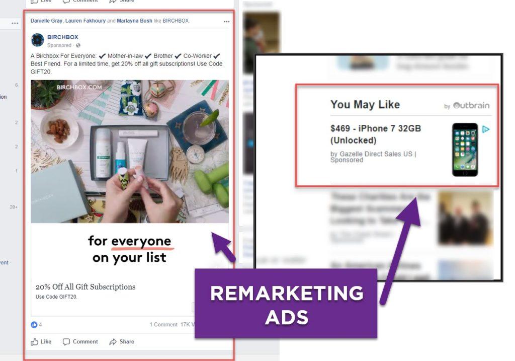 remarketing ads examples