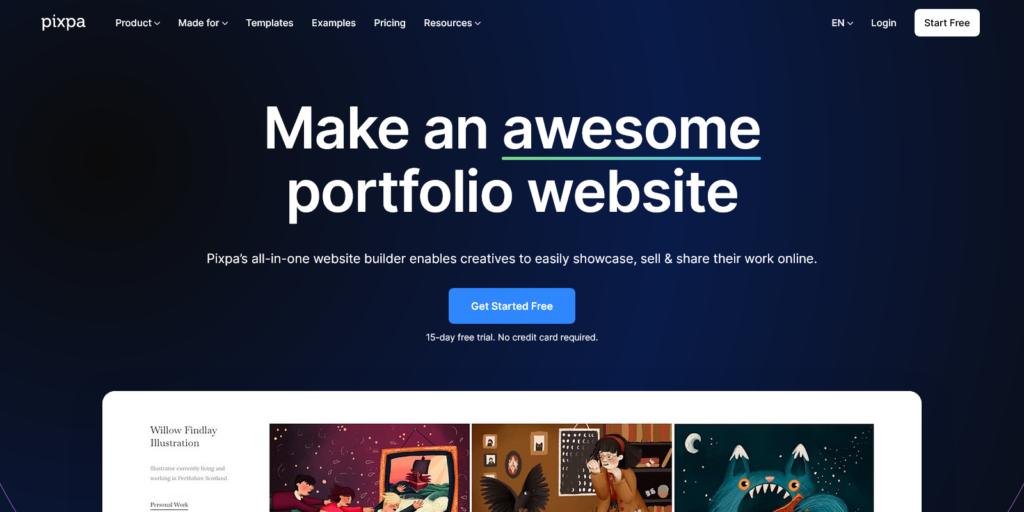 Create Your Awesome Portfolio Website Pixpa