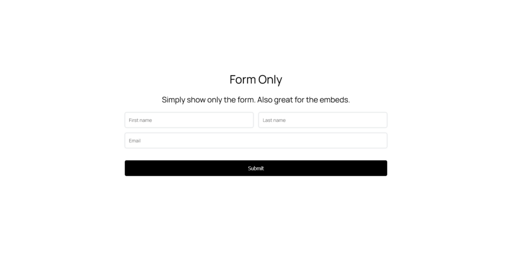 Form only